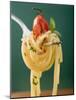 Spaghetti with Cherry Tomato on Fork-null-Mounted Photographic Print