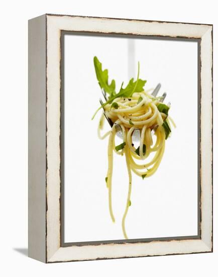 Spaghetti with Rocket on Spaghetti Server-Marc O^ Finley-Framed Premier Image Canvas