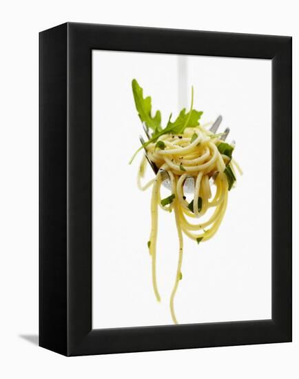 Spaghetti with Rocket on Spaghetti Server-Marc O^ Finley-Framed Premier Image Canvas