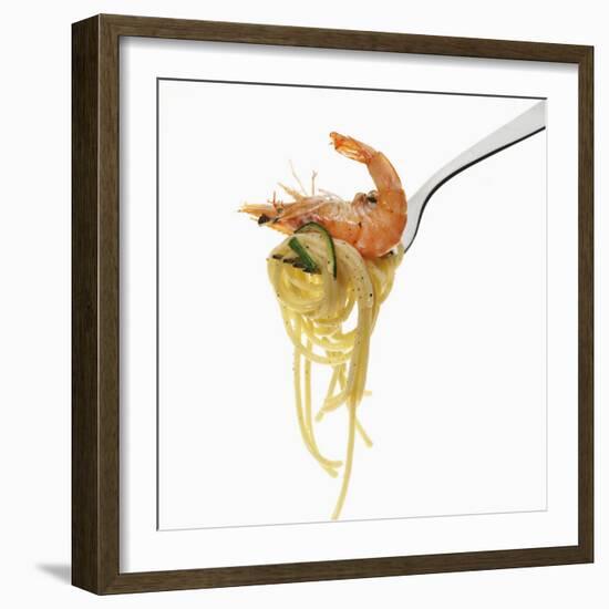 Spaghetti with Seafood, Italy, Europe-Angelo Cavalli-Framed Photographic Print