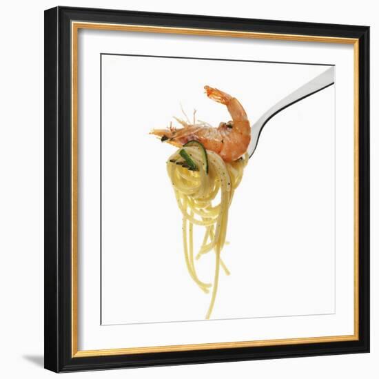 Spaghetti with Seafood, Italy, Europe-Angelo Cavalli-Framed Photographic Print