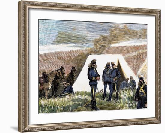 Spain, 19th Century, Military Academy, Practices Verified by the Students-null-Framed Giclee Print