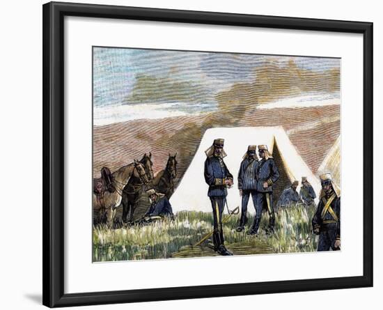 Spain, 19th Century, Military Academy, Practices Verified by the Students-null-Framed Giclee Print