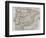 Spain And Portugal Political Map-marzolino-Framed Art Print