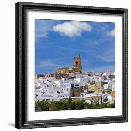 Spain, Andalucia, Cadiz Province, Arcos De la Frontera, a Pueblo Blanco, White Village-Alan Copson-Framed Photographic Print