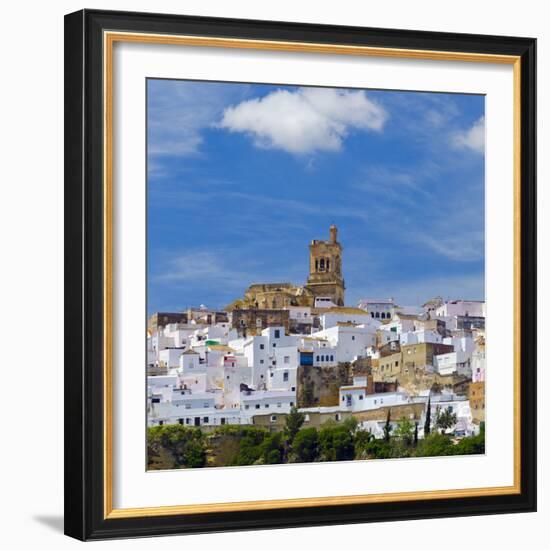 Spain, Andalucia, Cadiz Province, Arcos De la Frontera, a Pueblo Blanco, White Village-Alan Copson-Framed Photographic Print