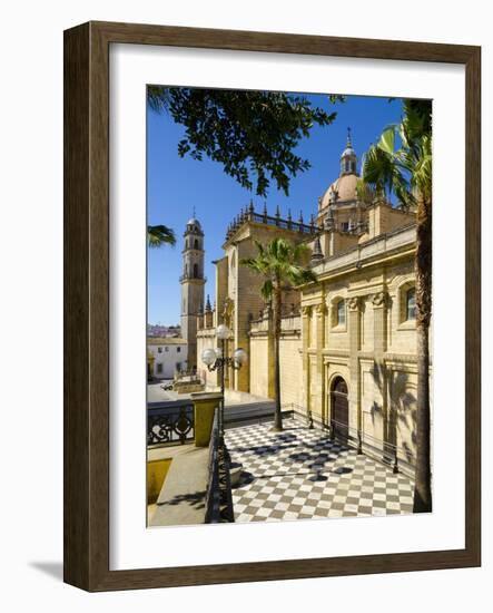 Spain, Andalucia, Cadiz Province, Jerez De la Frontera, Cathedral of San Salvador-Alan Copson-Framed Photographic Print