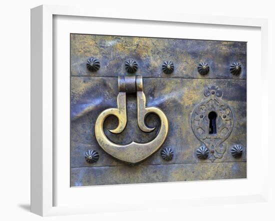 Spain, Andalucia, Cordoba, Mezquita Catedral (Mosque - Cathedral) (UNESCO Site), Door Detail-Michele Falzone-Framed Photographic Print