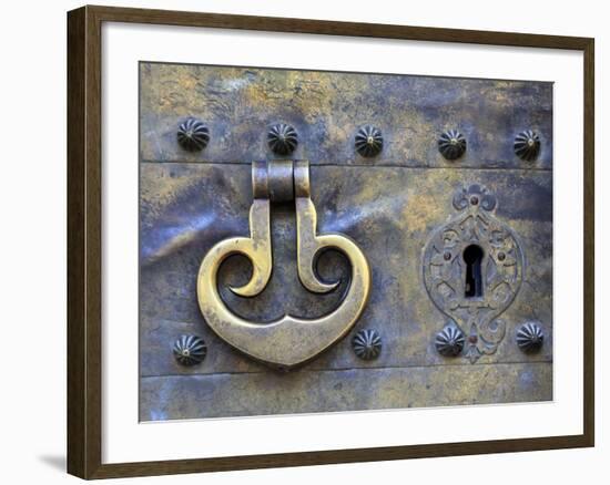 Spain, Andalucia, Cordoba, Mezquita Catedral (Mosque - Cathedral) (UNESCO Site), Door Detail-Michele Falzone-Framed Photographic Print