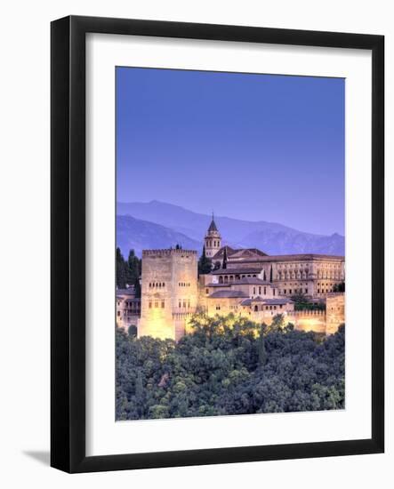 Spain, Andalucia, Granada, Alhambra Palace Complex (UNESCO Site)-Michele Falzone-Framed Photographic Print