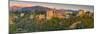 Spain, Andalucia, Granada Province, Granada, Alhambra Palace and Sierra Nevada Mountains-Alan Copson-Mounted Photographic Print