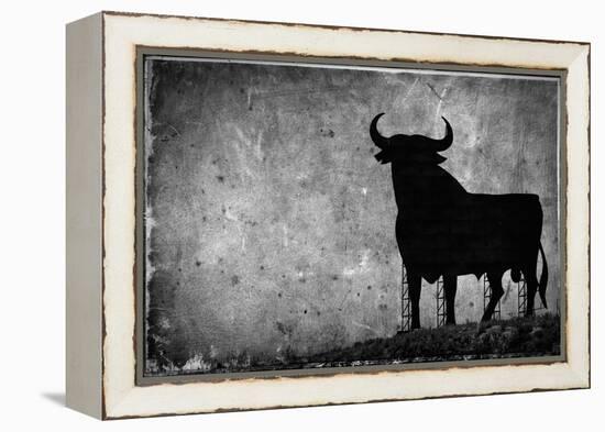 Spain, Andalucia, Jerez De la Frontera, El Cuadrejon, An Osborne Bull or Toro De Osborne-Alan Copson-Framed Premier Image Canvas