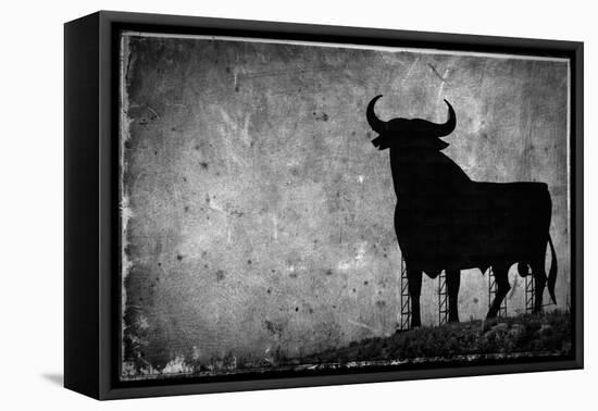 Spain, Andalucia, Jerez De la Frontera, El Cuadrejon, An Osborne Bull or Toro De Osborne-Alan Copson-Framed Premier Image Canvas