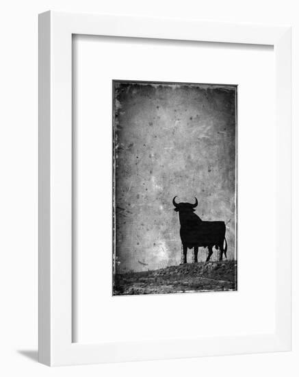 Spain, Andalucia, Jerez De la Frontera, El Cuadrejon, An Osborne Bull or Toro De Osborne-Alan Copson-Framed Photographic Print