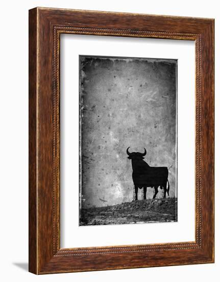 Spain, Andalucia, Jerez De la Frontera, El Cuadrejon, An Osborne Bull or Toro De Osborne-Alan Copson-Framed Photographic Print