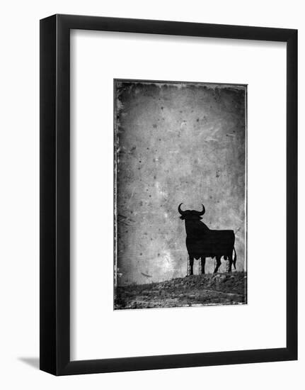 Spain, Andalucia, Jerez De la Frontera, El Cuadrejon, An Osborne Bull or Toro De Osborne-Alan Copson-Framed Photographic Print