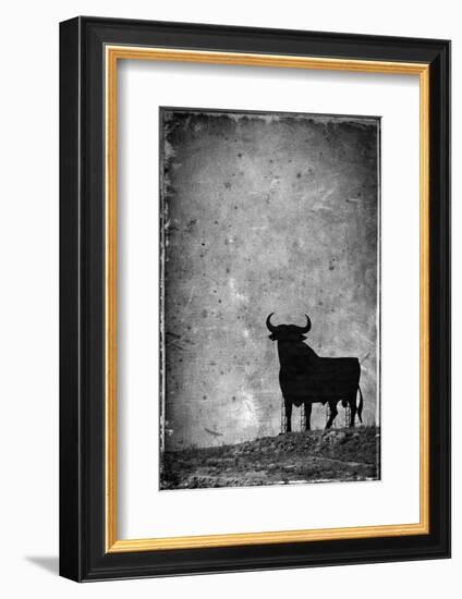 Spain, Andalucia, Jerez De la Frontera, El Cuadrejon, An Osborne Bull or Toro De Osborne-Alan Copson-Framed Photographic Print