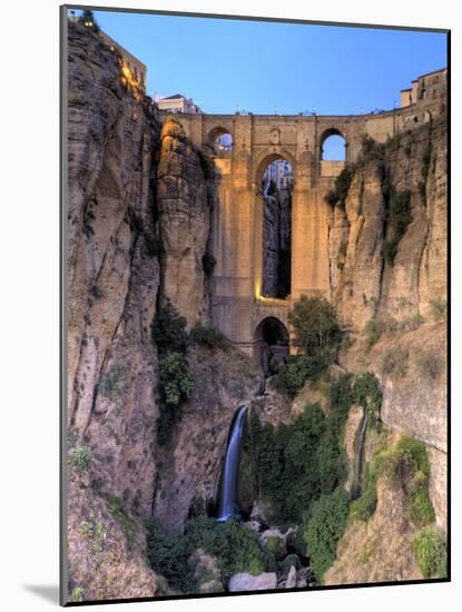 Spain, Andalucia, Ronda, Ronda Village and Ponte Nuovo Bridge-Michele Falzone-Mounted Photographic Print