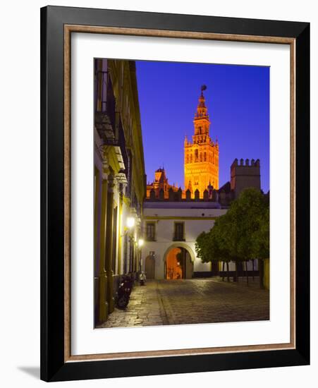 Spain, Andalucia, Seville Province, Cathedral of Seville, the Giralda Tower-Alan Copson-Framed Photographic Print