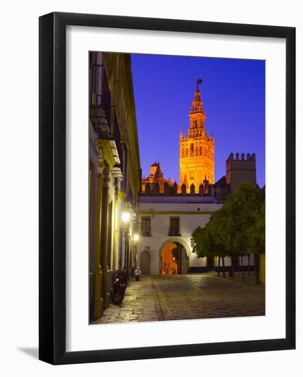 Spain, Andalucia, Seville Province, Cathedral of Seville, the Giralda Tower-Alan Copson-Framed Photographic Print