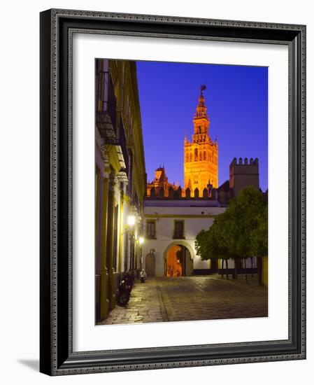 Spain, Andalucia, Seville Province, Cathedral of Seville, the Giralda Tower-Alan Copson-Framed Photographic Print