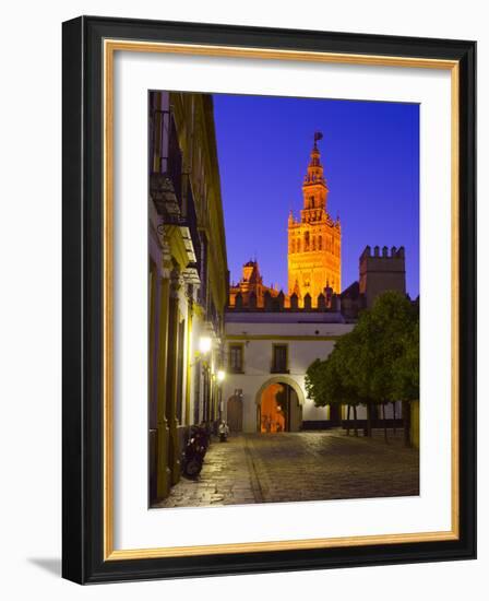 Spain, Andalucia, Seville Province, Cathedral of Seville, the Giralda Tower-Alan Copson-Framed Photographic Print