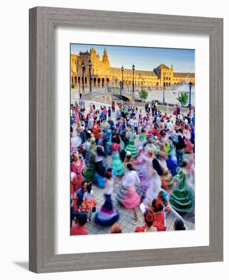 Spain, Andalucia, Seville Province, Maria Luisa Park-Alan Copson-Framed Photographic Print