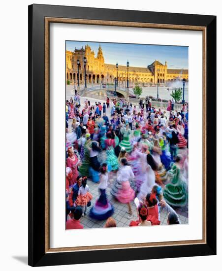 Spain, Andalucia, Seville Province, Maria Luisa Park-Alan Copson-Framed Photographic Print