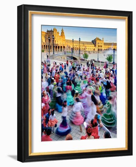 Spain, Andalucia, Seville Province, Maria Luisa Park-Alan Copson-Framed Photographic Print