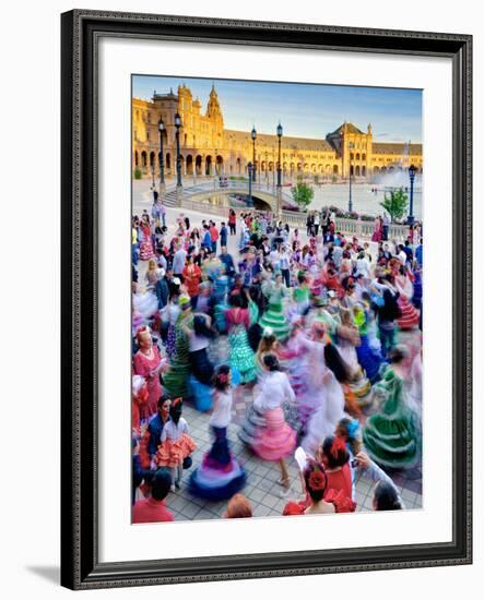 Spain, Andalucia, Seville Province, Maria Luisa Park-Alan Copson-Framed Photographic Print