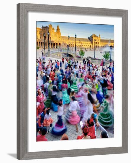 Spain, Andalucia, Seville Province, Maria Luisa Park-Alan Copson-Framed Photographic Print