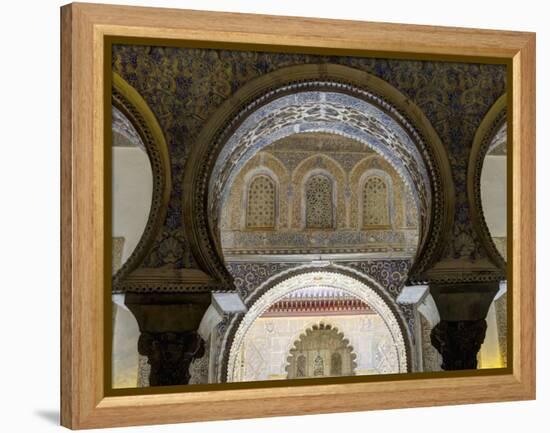 Spain, Andalucia, Seville Province, Seville, Alcazar of Seville (Reales Alcazares De Sevilla)-Alan Copson-Framed Premier Image Canvas