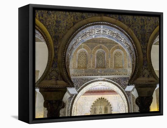 Spain, Andalucia, Seville Province, Seville, Alcazar of Seville (Reales Alcazares De Sevilla)-Alan Copson-Framed Premier Image Canvas