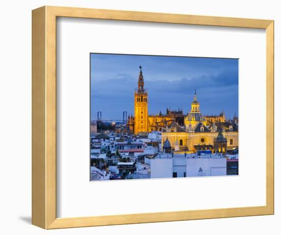 Spain, Andalucia, Seville Province, Seville,  Cathedral of Seville, the Giralda Tower-Alan Copson-Framed Photographic Print