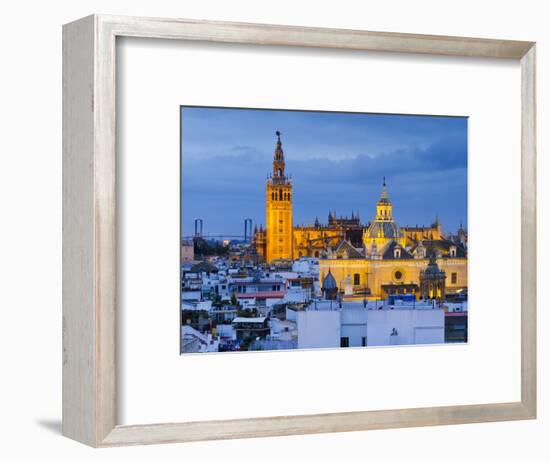 Spain, Andalucia, Seville Province, Seville,  Cathedral of Seville, the Giralda Tower-Alan Copson-Framed Photographic Print