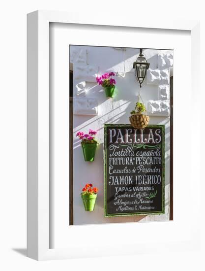 Spain, Andalusia, Cadiz Province, Tarifa. Outdoor Cafè in the Old Town-Matteo Colombo-Framed Photographic Print