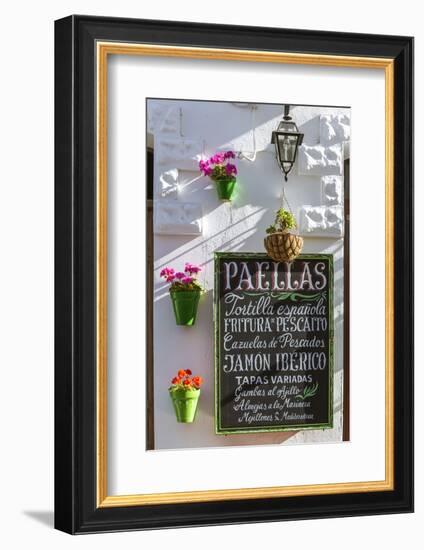 Spain, Andalusia, Cadiz Province, Tarifa. Outdoor Cafè in the Old Town-Matteo Colombo-Framed Photographic Print