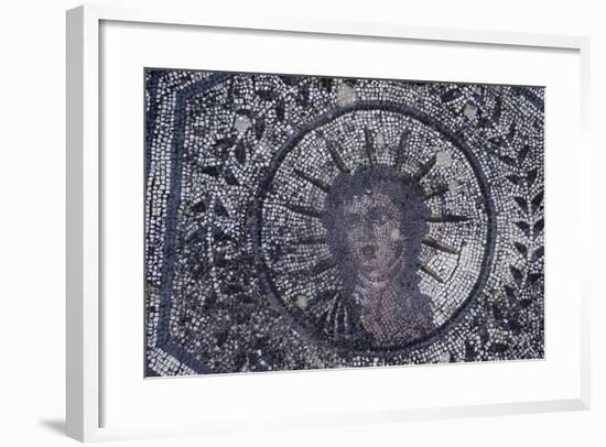 Spain, Andalusia, Carmona, Roman Mosaic in House of Planetarium, Detail-null-Framed Giclee Print