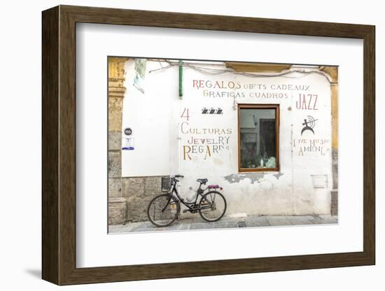 Spain, Andalusia, Cordoba. Bicycle Against a Wall in the Old Town-Matteo Colombo-Framed Photographic Print