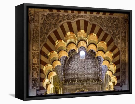 Spain, Andalusia, Cordoba. Interior of the Mezquita (Mosque) of Cordoba-Matteo Colombo-Framed Premier Image Canvas