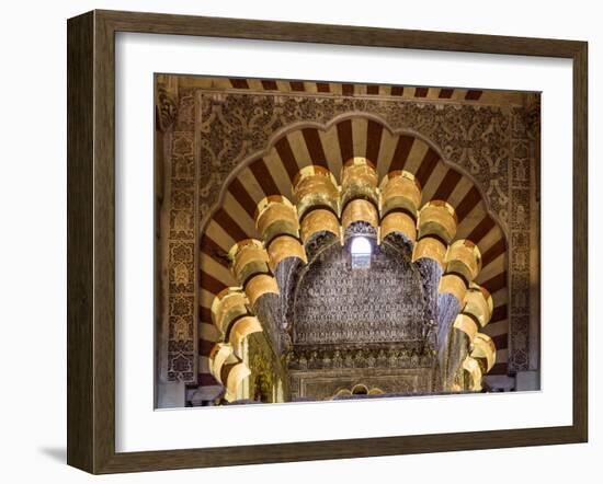 Spain, Andalusia, Cordoba. Interior of the Mezquita (Mosque) of Cordoba-Matteo Colombo-Framed Photographic Print