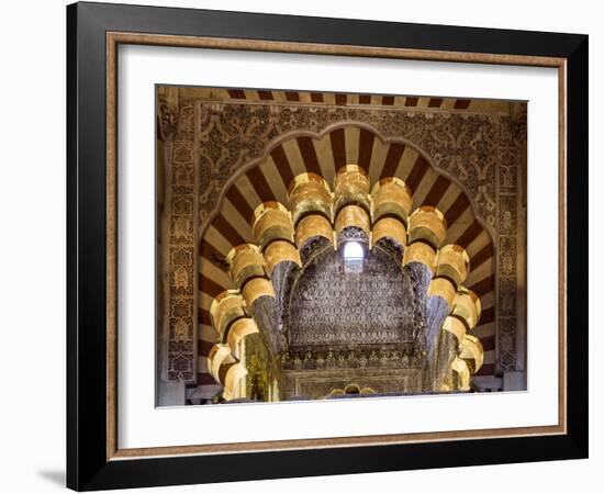 Spain, Andalusia, Cordoba. Interior of the Mezquita (Mosque) of Cordoba-Matteo Colombo-Framed Photographic Print
