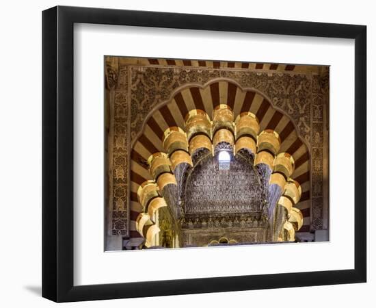 Spain, Andalusia, Cordoba. Interior of the Mezquita (Mosque) of Cordoba-Matteo Colombo-Framed Photographic Print