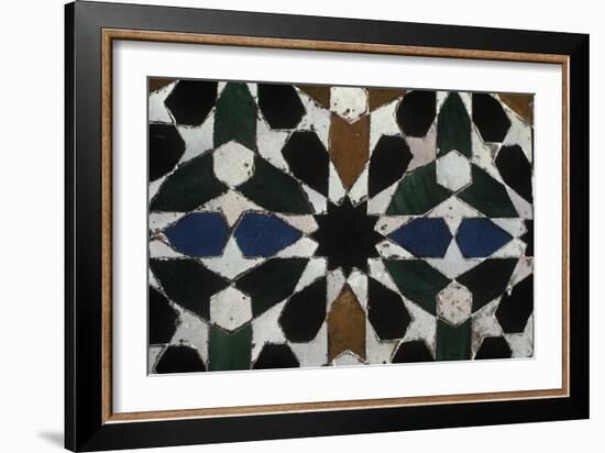 Spain, Andalusia, Granada, Alhambra, Detail, Azulejo-null-Framed Giclee Print