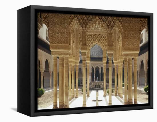 Spain, Andalusia, Granada, Alhambra, Lion's Court-Thonig-Framed Premier Image Canvas