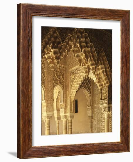 Spain, Andalusia, Granada, Alhambra, Lion's Court-Thonig-Framed Photographic Print