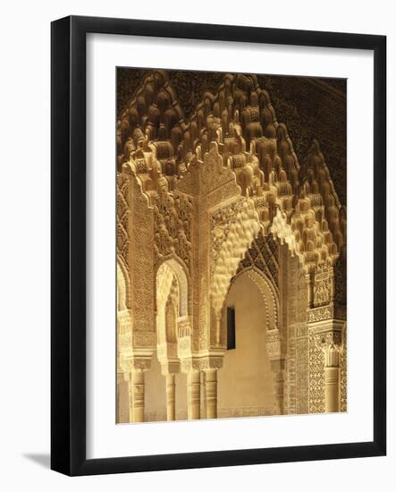 Spain, Andalusia, Granada, Alhambra, Lion's Court-Thonig-Framed Photographic Print