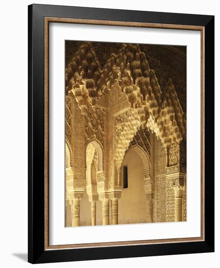 Spain, Andalusia, Granada, Alhambra, Lion's Court-Thonig-Framed Photographic Print