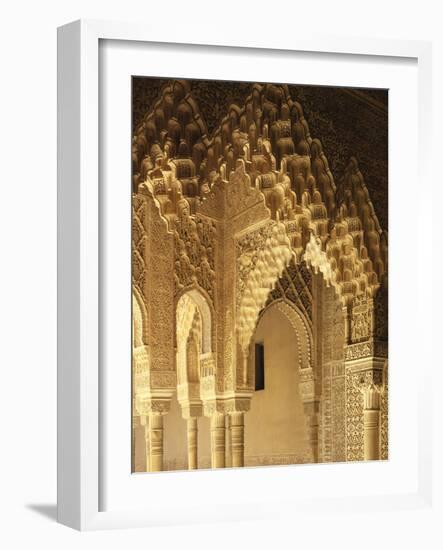 Spain, Andalusia, Granada, Alhambra, Lion's Court-Thonig-Framed Photographic Print