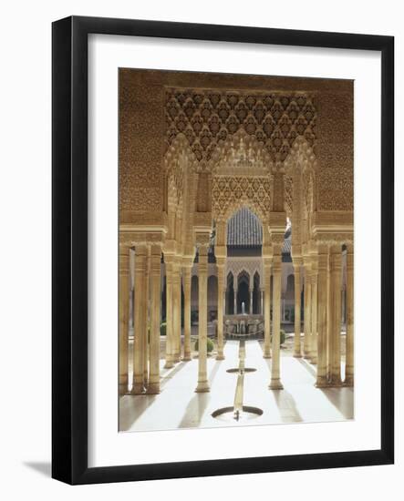 Spain, Andalusia, Granada, Alhambra, Lion's Court-Thonig-Framed Photographic Print